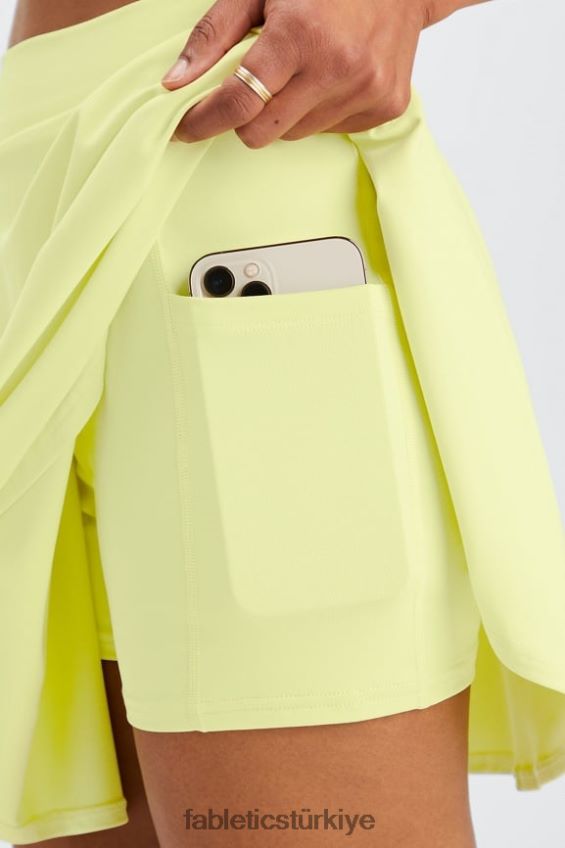 tr Fabletics kadınlar fırfırlı etek bordo/maun/driftscape 40R06B646