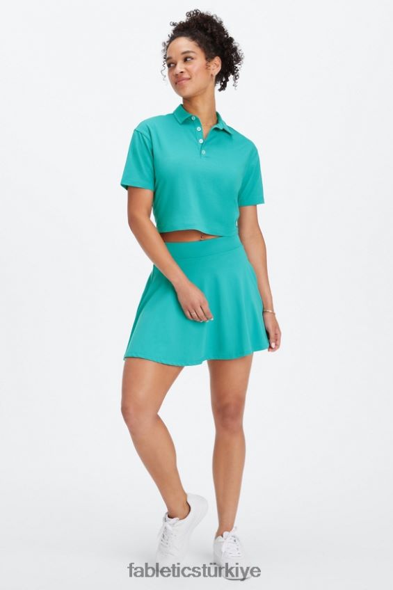 tr Fabletics kadınlar fırfırlı etek yıkanmış vişne/beyaz 40R06B631