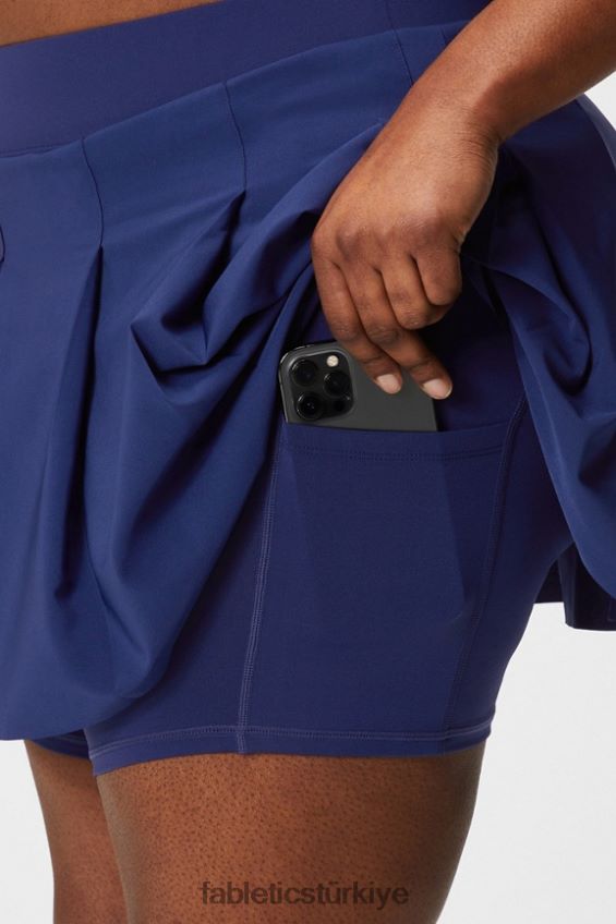 tr Fabletics kadınlar gömme kısa pileli etek erik mükemmel/menekşe 40R06B624