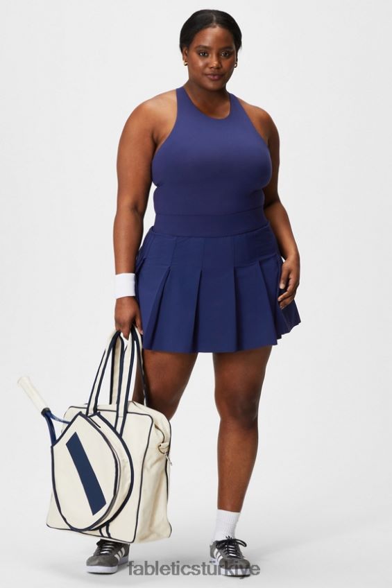 tr Fabletics kadınlar gömme kısa pileli etek erik mükemmel/menekşe 40R06B624