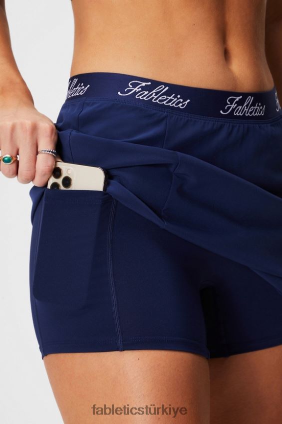 tr Fabletics kadınlar gömme şortlu dokuma cepli etek kolej donanması / üniversite donanması 40R06B626