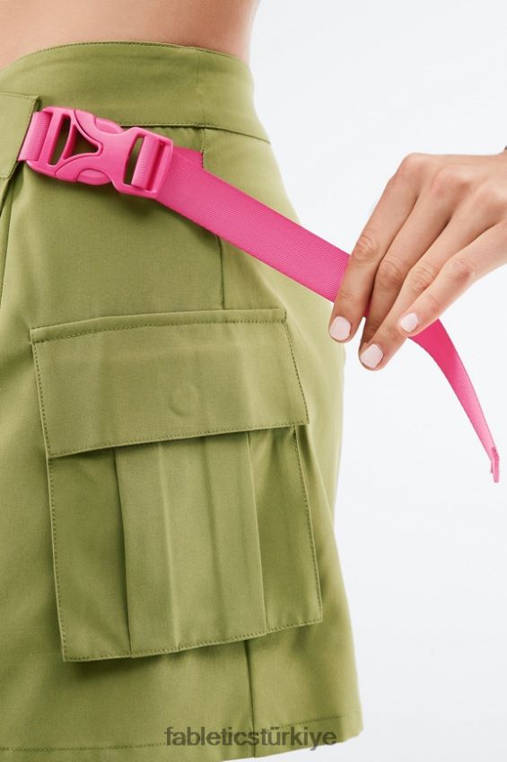 tr Fabletics kadınlar jillian mini etek soluk zeytin/pembe yumruk 40R06B649