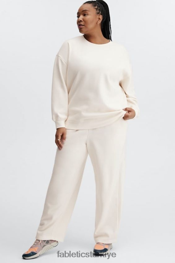 tr Fabletics kadınlar bol paça eşofman huş ağacı/gerçek turkuaz/portakal patlaması 40R06B113