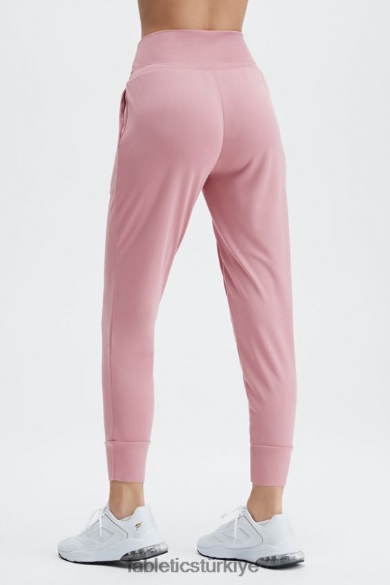 tr Fabletics kadınlar eko şık örgü büzme ipli pantolon derin lacivert/yansıtıcı logo 40R06B101