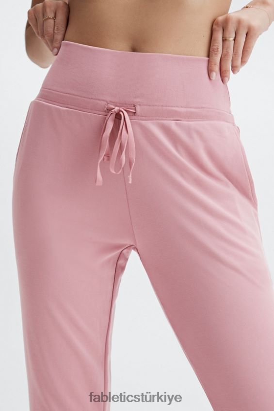 tr Fabletics kadınlar eko şık örgü büzme ipli pantolon derin lacivert/yansıtıcı logo 40R06B101