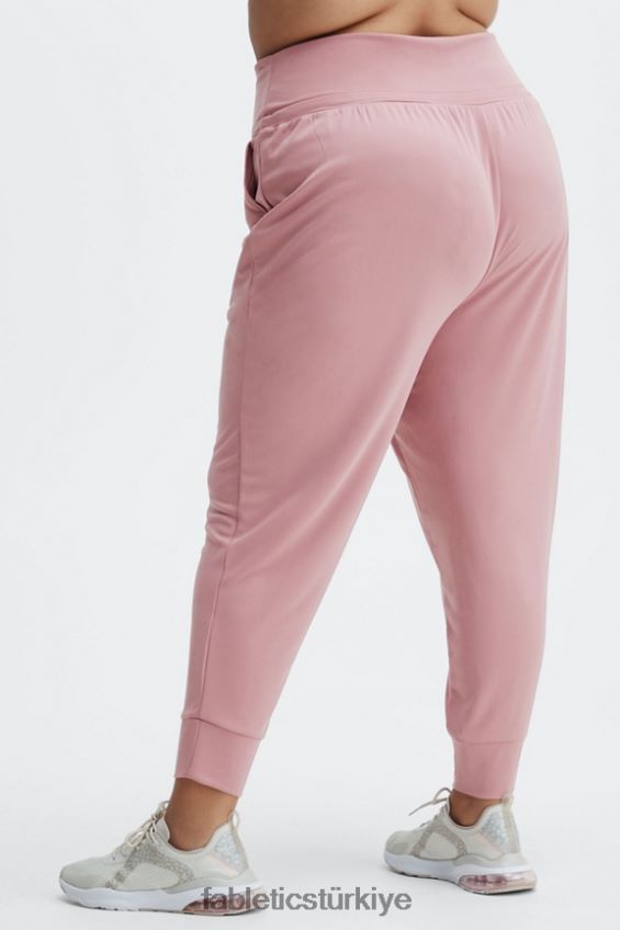 tr Fabletics kadınlar eko şık örgü büzme ipli pantolon derin lacivert/yansıtıcı logo 40R06B102