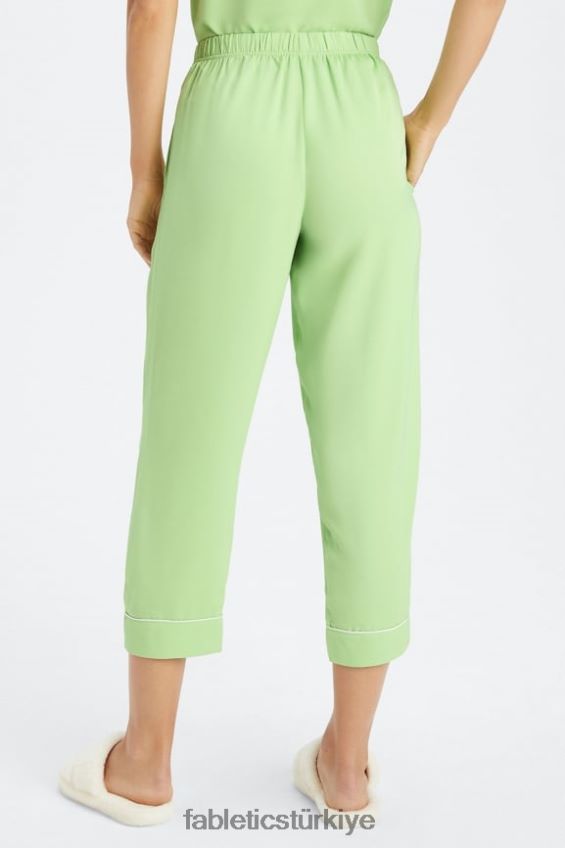 tr Fabletics kadınlar ekosatin ekin pantolon wasabi/ak balıkçıl 40R06B53