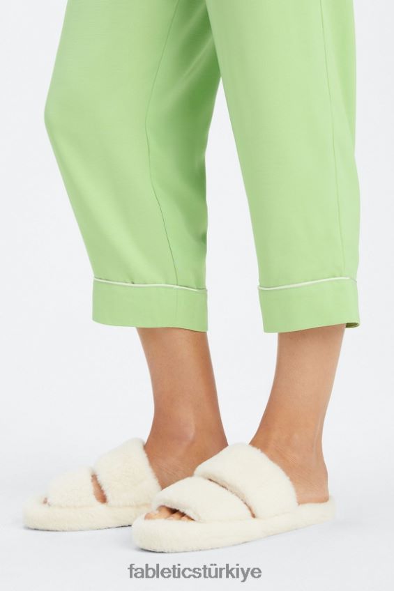 tr Fabletics kadınlar ekosatin ekin pantolon wasabi/ak balıkçıl 40R06B53