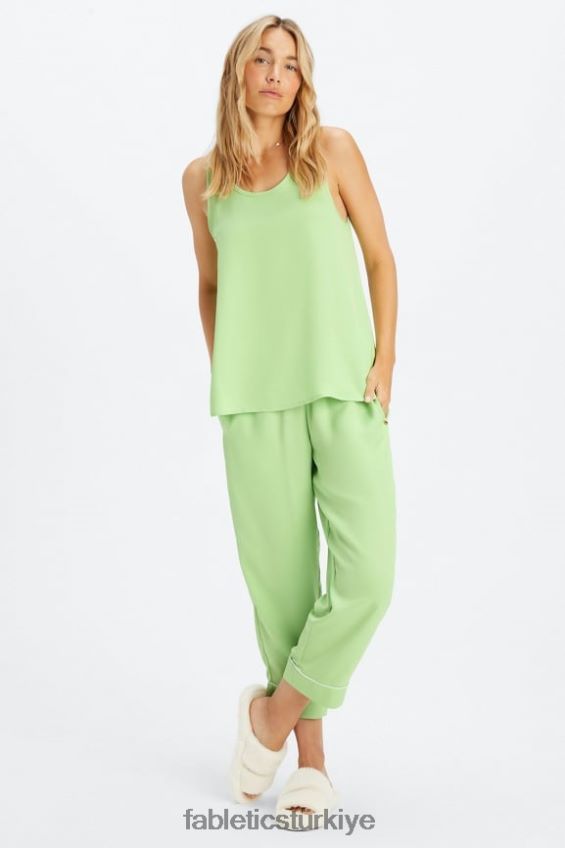 tr Fabletics kadınlar ekosatin ekin pantolon wasabi/ak balıkçıl 40R06B53
