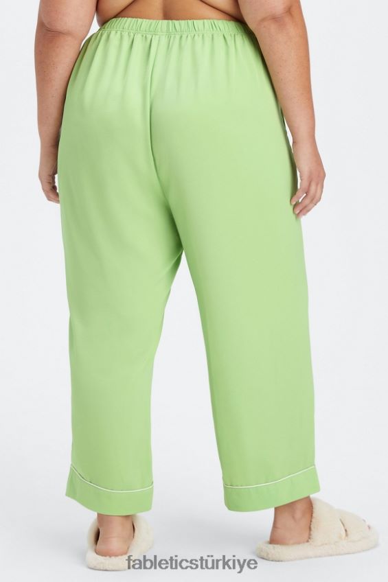 tr Fabletics kadınlar ekosatin ekin pantolon wasabi/ak balıkçıl 40R06B54