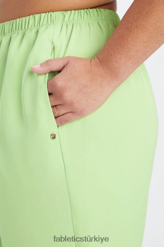 tr Fabletics kadınlar ekosatin ekin pantolon wasabi/ak balıkçıl 40R06B54