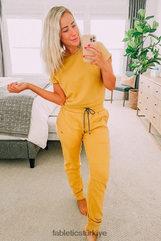 tr Fabletics kadınlar çevreye duyarlı ince eşofman altı yabani kireç/uçurum 40R06B55