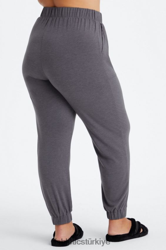 tr Fabletics kadınlar geri örgülü konik pantolon koyu tatlı kiraz/yumuşak kabuk 40R06B79