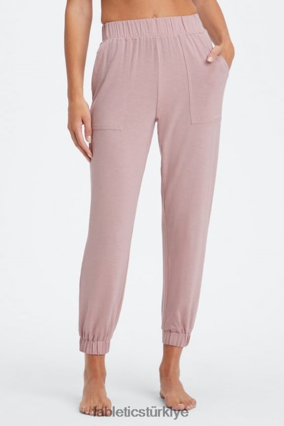 tr Fabletics kadınlar geri örgülü konik pantolon yumuşak gri funda/atletik kulüp 40R06B76
