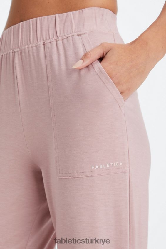 tr Fabletics kadınlar geri örgülü konik pantolon yumuşak gri funda/atletik kulüp 40R06B76