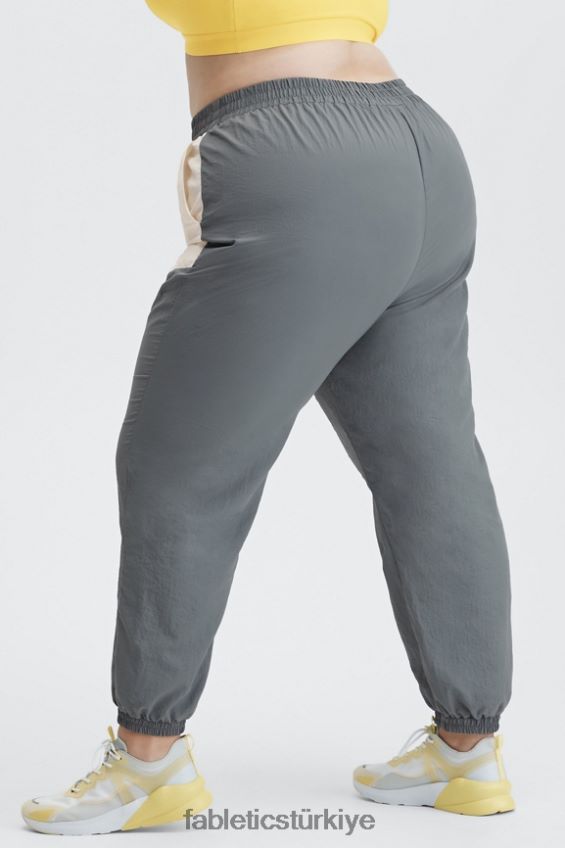 tr Fabletics kadınlar geri tepme iki tonlu eşofman altı şeker eriği/siyah puantiyeli 40R06B128