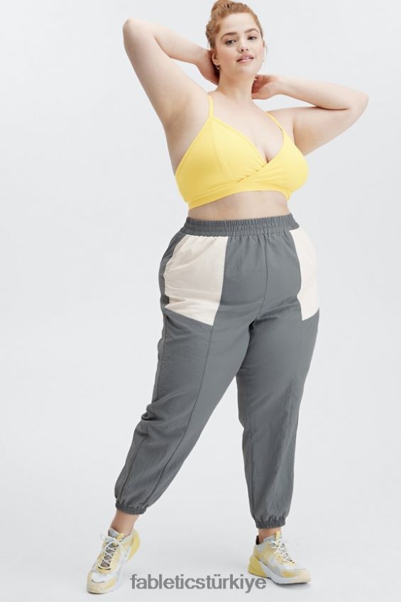 tr Fabletics kadınlar geri tepme iki tonlu eşofman altı şeker eriği/siyah puantiyeli 40R06B128