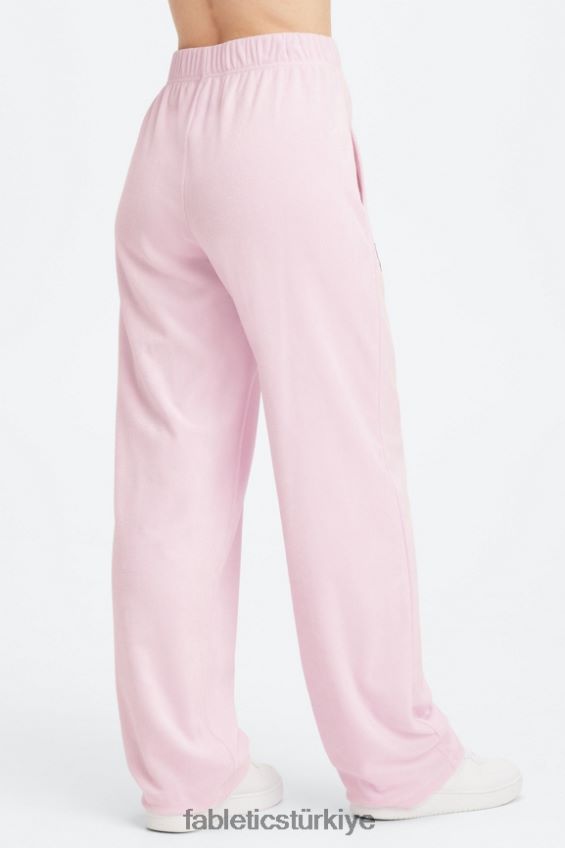 tr Fabletics kadınlar havlu terry geniş paça eşofman pembe kaçış büyük yaz çılgınlığı/yansıtıcı gümüş 40R06B136