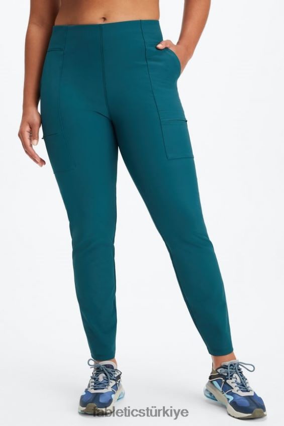 tr Fabletics kadınlar hibrit kargo pantolon sörf mavisi/kiraz patlaması 40R06B116