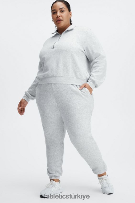 tr Fabletics kadınlar ince eşofman altı siyah/yansıtıcı gümüş 40R06B135