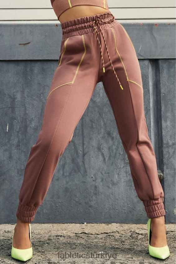 tr Fabletics kadınlar iris eşofman altı kestane/gaia/lezzet 40R06B222