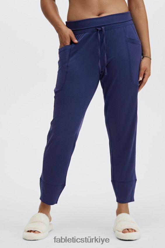 tr Fabletics kadınlar şık triko büzgülü pantalon mermer zebra/vurgulayıcı dalgalı çita 40R06B155