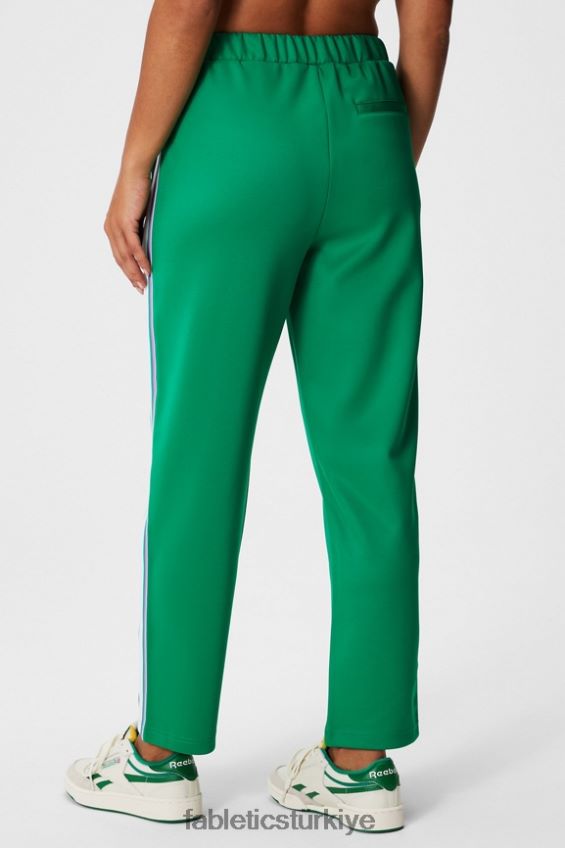 tr Fabletics kadınlar konik triko pantolon çimen yeşili/çok şeritli 40R06B34