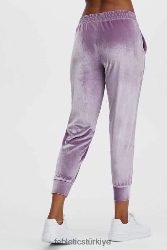 tr Fabletics kadınlar lüks kadife koşucu soluk zeytin/pembe yumruk 40R06B150