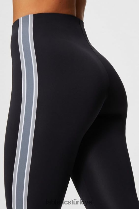 tr Fabletics kadınlar motion365+ kıvrık şeritli çekmeli pantolon siyah/yağmur bulutu 40R06B47