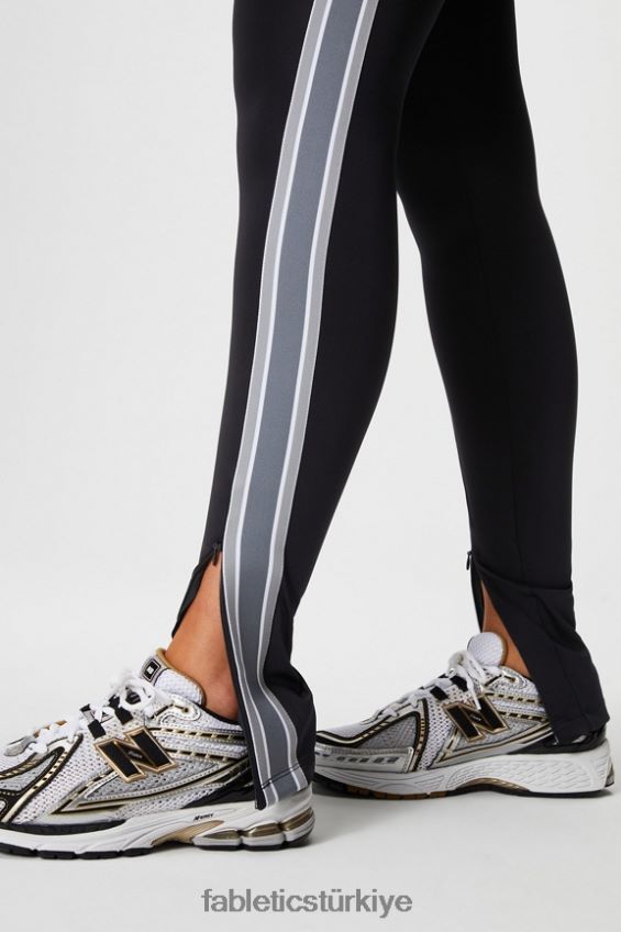 tr Fabletics kadınlar motion365+ kıvrık şeritli çekmeli pantolon siyah/yağmur bulutu 40R06B47