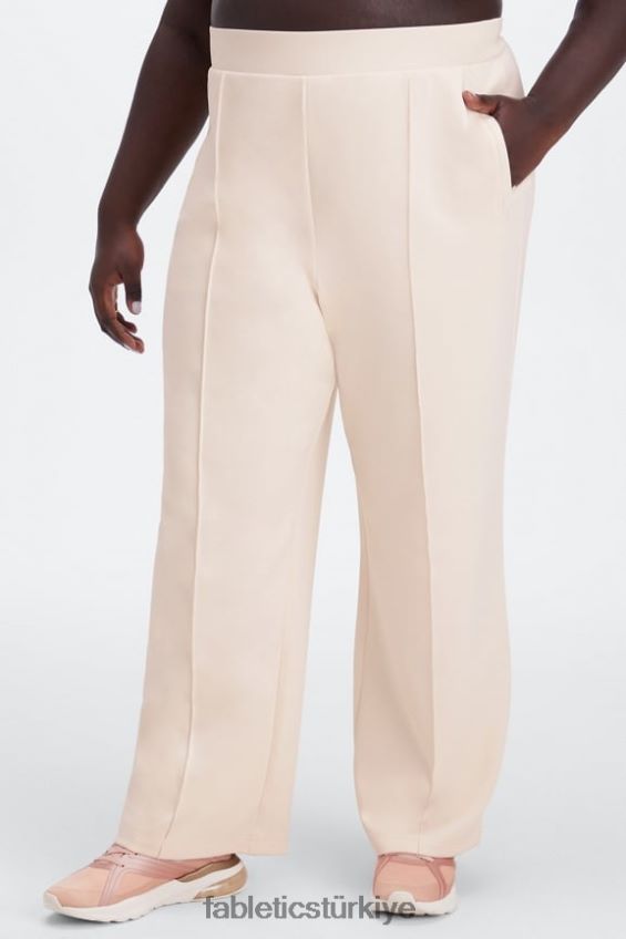 tr Fabletics kadınlar peluş interlok geniş paça pantolon peri/tropikal su/aloe 40R06B119