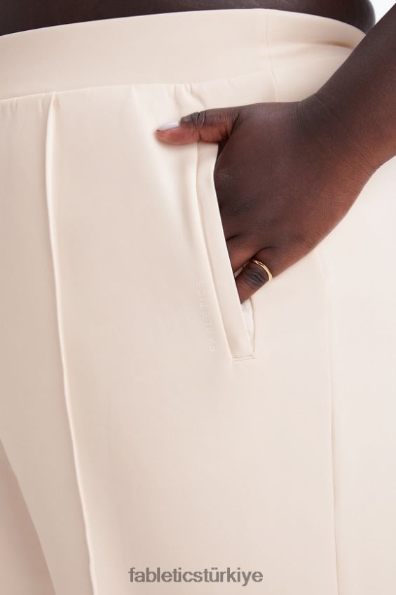 tr Fabletics kadınlar peluş interlok geniş paça pantolon peri/tropikal su/aloe 40R06B119