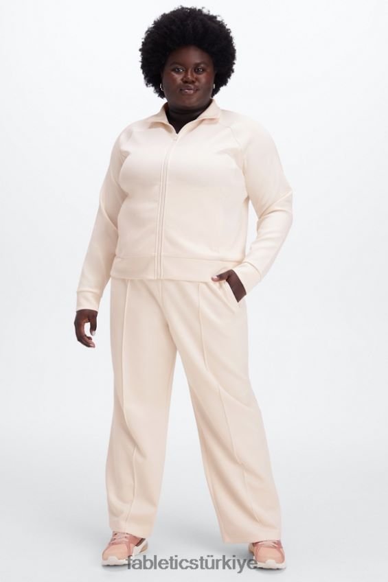 tr Fabletics kadınlar peluş interlok geniş paça pantolon peri/tropikal su/aloe 40R06B119