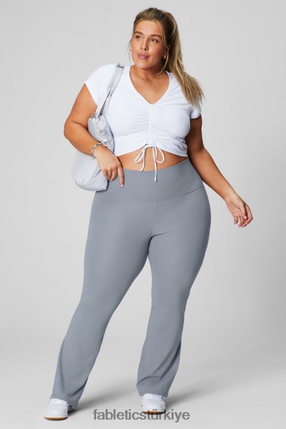 tr Fabletics kadınlar pureluxe ultra yüksek belli çimen yeşili/çok şeritli 40R06B11