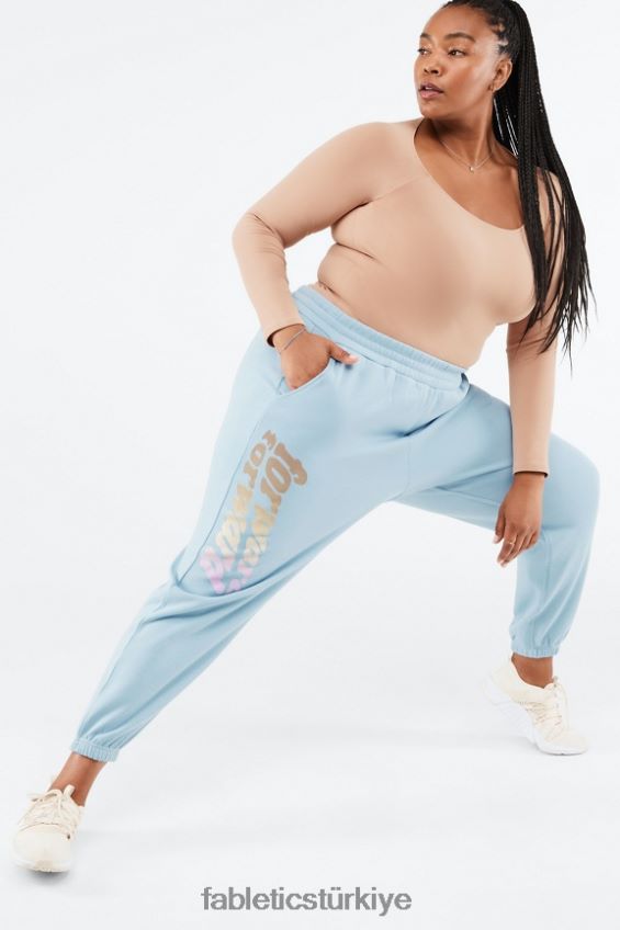 tr Fabletics kadınlar reina grafik eşofman mavi taş/ileri 40R06B146