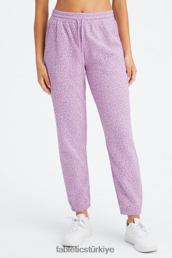 tr Fabletics kadınlar sonsuza kadar polar eşofman altı orkide iki tonlu leopar/sıcak lavanta 40R06B72