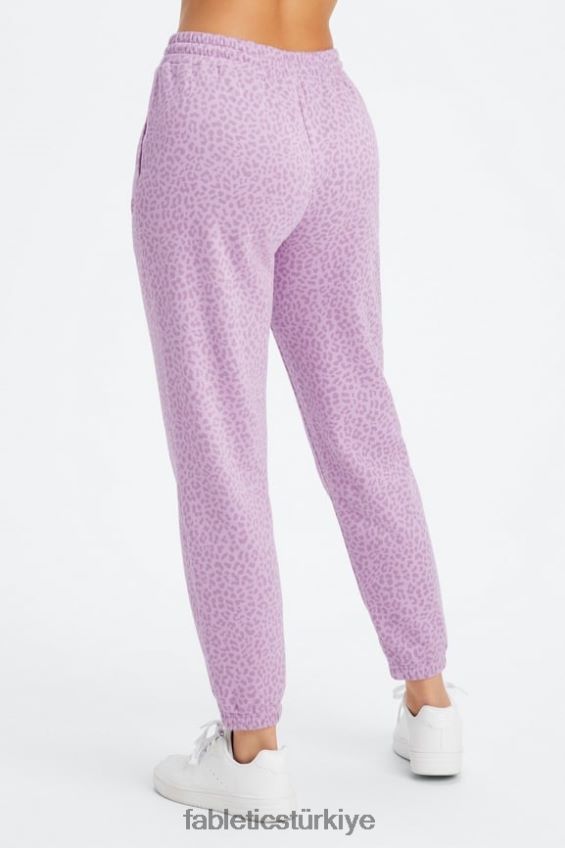 tr Fabletics kadınlar sonsuza kadar polar eşofman altı orkide iki tonlu leopar/sıcak lavanta 40R06B72
