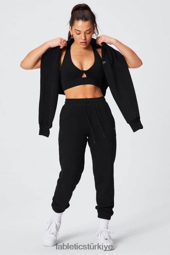 tr Fabletics kadınlar sonsuza kadar polar eşofman altı siyah/kalaylı 40R06B71