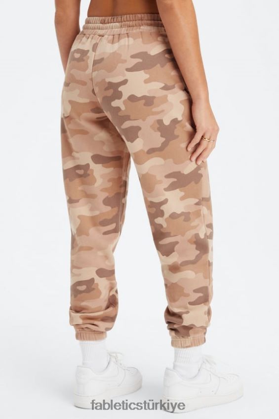 tr Fabletics kadınlar sonsuza kadar polar eşofman altı teddy büyük camo/latte 40R06B70