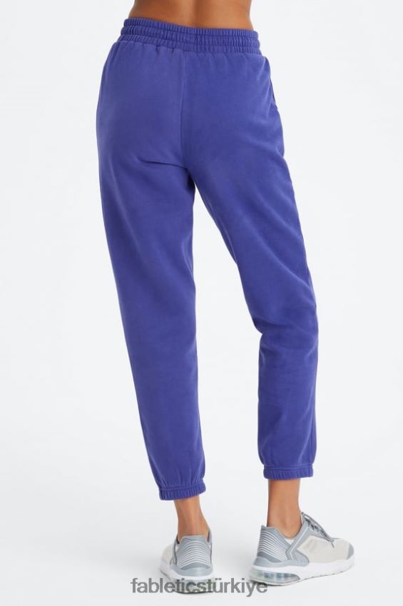 tr Fabletics kadınlar sonsuza kadar polar eşofman altı yıkanmış indigo/beyaz 40R06B74