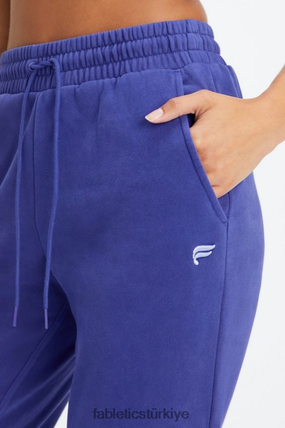 tr Fabletics kadınlar sonsuza kadar polar eşofman altı yıkanmış indigo/beyaz 40R06B74