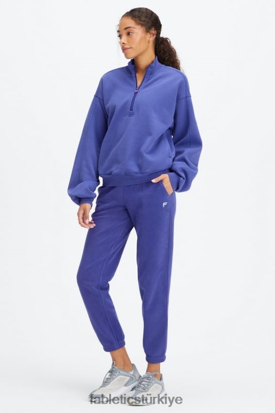 tr Fabletics kadınlar sonsuza kadar polar eşofman altı yıkanmış indigo/beyaz 40R06B74