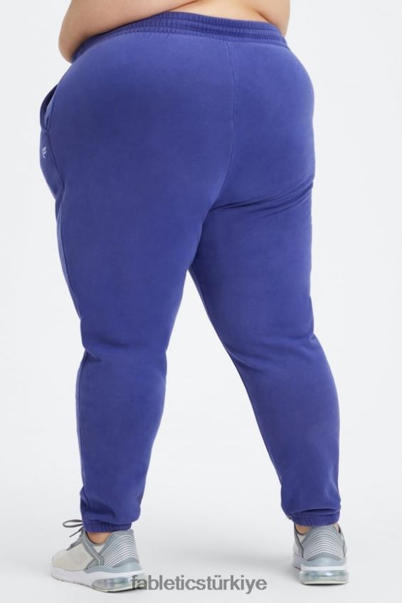 tr Fabletics kadınlar sonsuza kadar polar eşofman altı yıkanmış indigo/beyaz 40R06B75