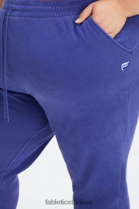tr Fabletics kadınlar sonsuza kadar polar eşofman altı yıkanmış indigo/beyaz 40R06B75