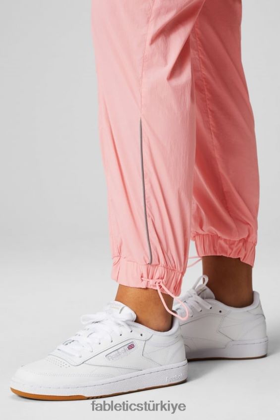 tr Fabletics kadınlar ultra yüksek belli borulu naylon pantolon allık allık/yansıtıcı gümüş 40R06B7