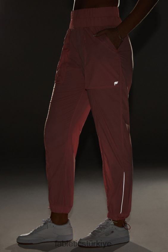tr Fabletics kadınlar ultra yüksek belli borulu naylon pantolon allık allık/yansıtıcı gümüş 40R06B7