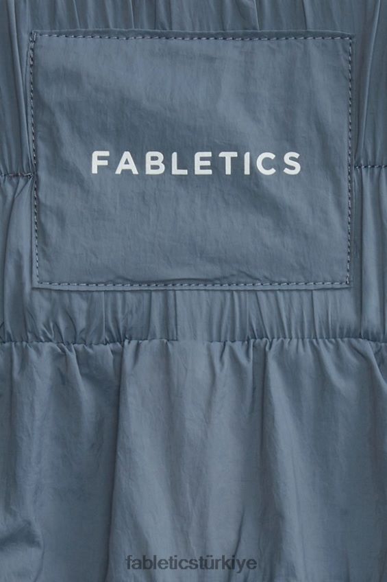 tr Fabletics kadınlar ultra yüksek belli borulu naylon pantolon fırtına bulutu/yansıtıcı gümüş 40R06B8