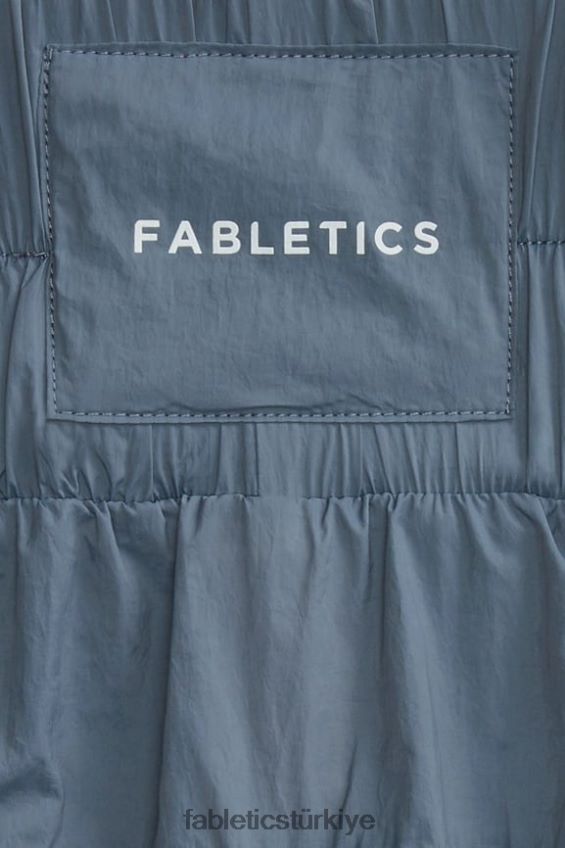 tr Fabletics kadınlar ultra yüksek belli borulu naylon pantolon fırtına bulutu/yansıtıcı gümüş 40R06B9