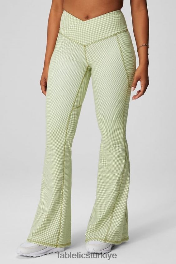 tr Fabletics kadınlar yüksek belli çapraz parlama koyu lacivert/elektrik mavisi 40R06B43