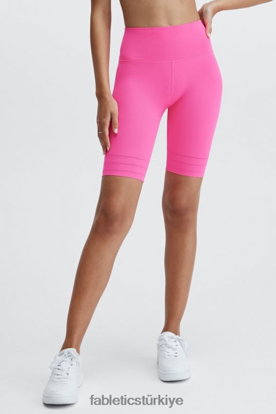 tr Fabletics kadınlar Yüksek belli 9'' kısa runyon/pembe bulut 40R06B514